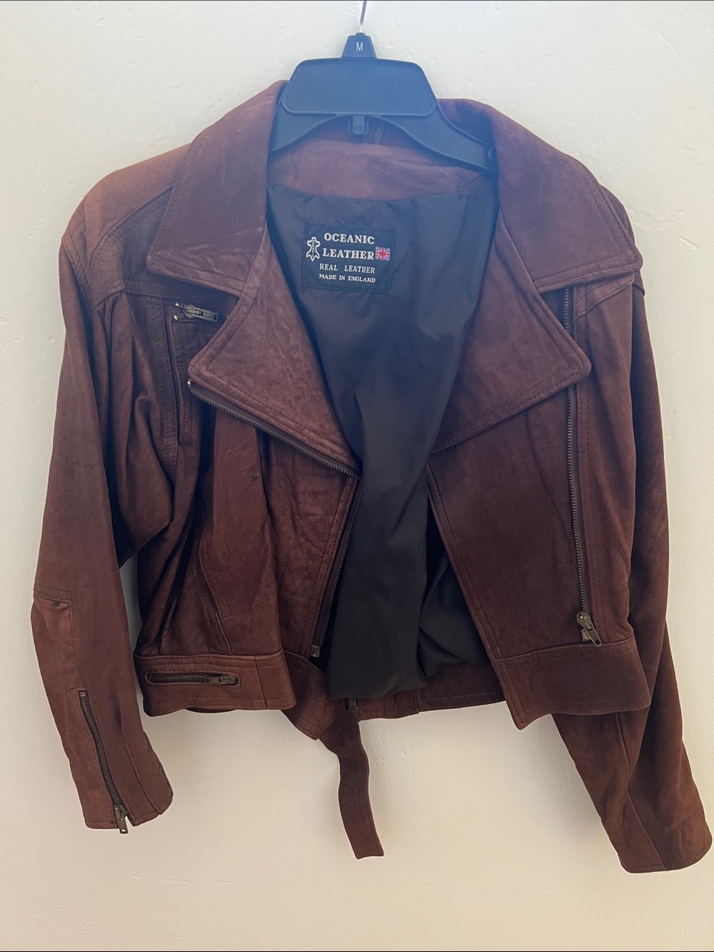 Women’s Brown Suede Biker Jacket